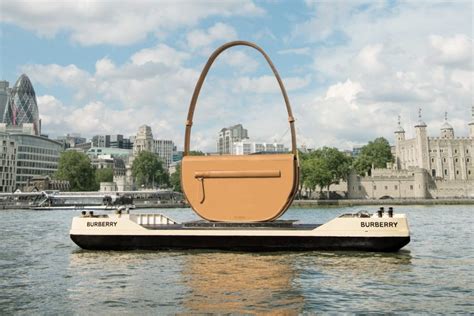 giant burberry handbag thames|A giant Burberry bag has been spotted on the Thames.